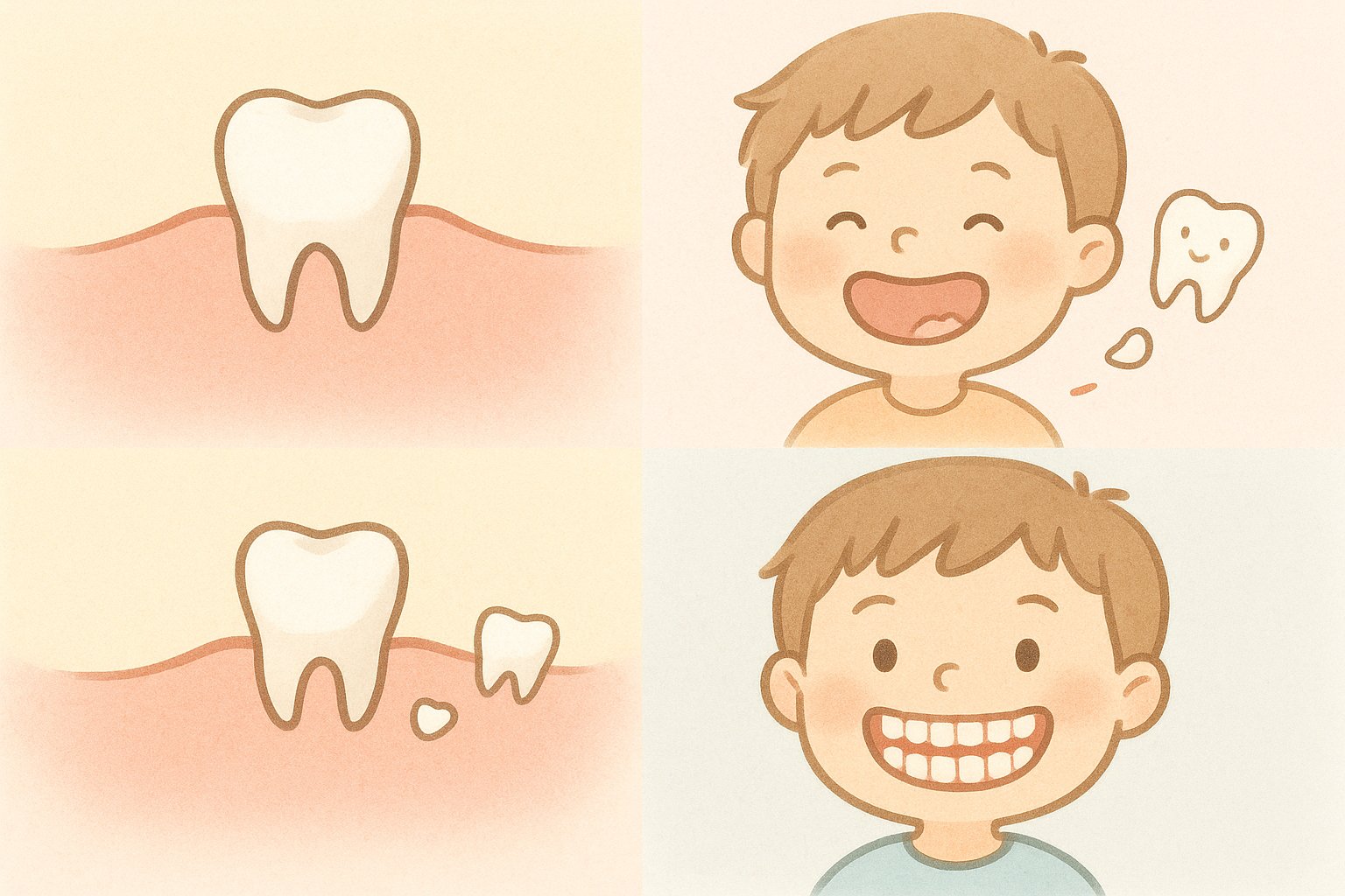子どもの歯の生え変わり|時期・順番・親が知っておくべき注意点